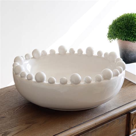large white decorative bowl